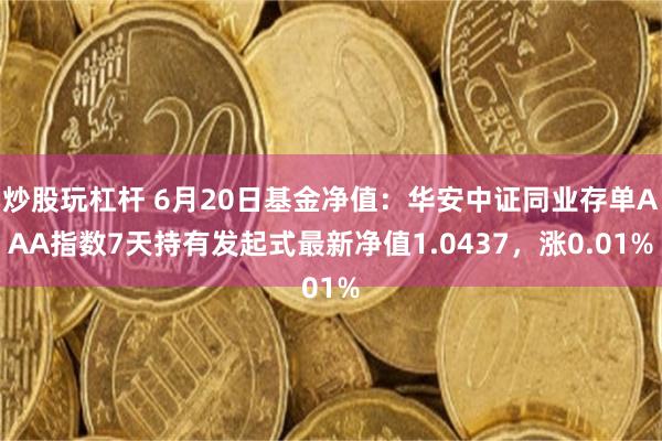 炒股玩杠杆 6月20日基金净值：华安中证同业存单AAA指数7天持有发起式最新净值1.0437，涨0.01%